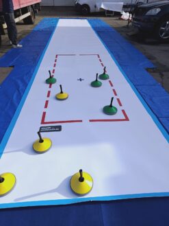 ausrollbare Eisstockschießen-Curling-Bahn